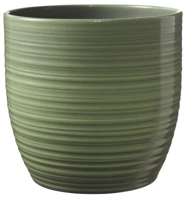 Bergamo Ceramic Pot Leave Green Glaze (24cm)