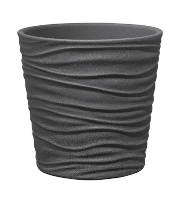 Sonora Ceramic Pot Anthracite Stone Effect (7cm)
