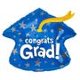 Congrats Grad Blue Cap (18 Inch)