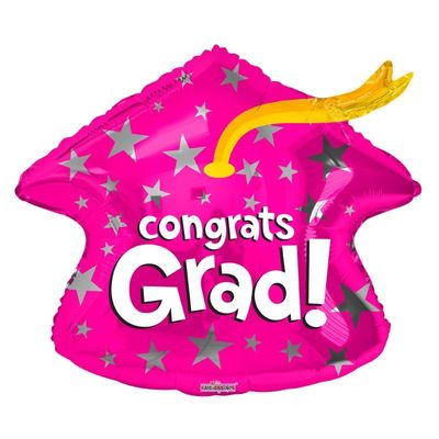 Congrats Grad Pink Cap (18 Inch)