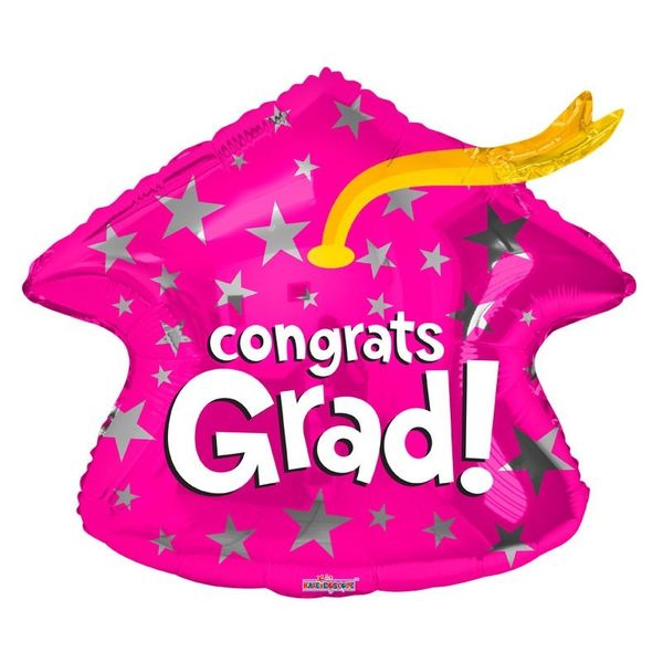 Congrats Grad Pink Cap (18 Inch)