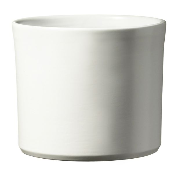 Miami Ceramic Pot - Matte White - 18cmx15cm