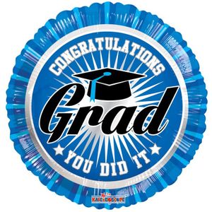 Contratulations Grad Blue (18 Inch)