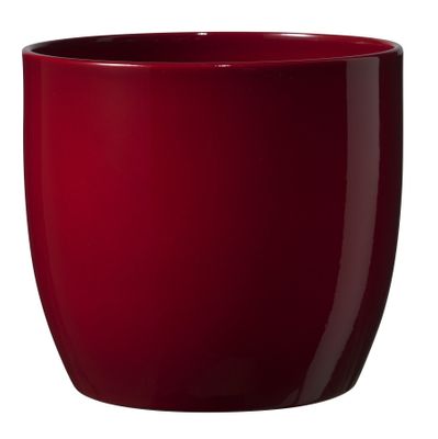 Basel Full colour Pot - Shiny Bordeaux (12cm x 10cm)