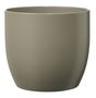 Basel Fashion Pot - Matt Light Grey (19cm x 18cm)