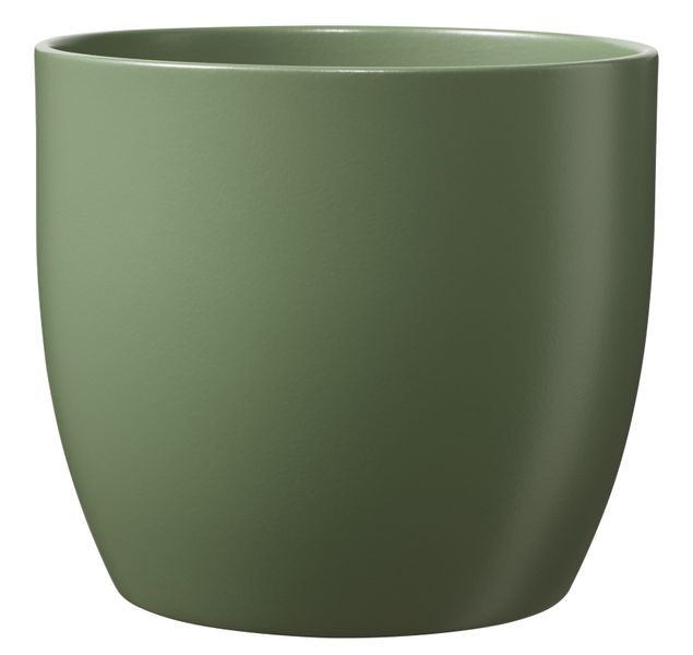 Basel Fashion Pot - Moss Green (14cm x 13cm)