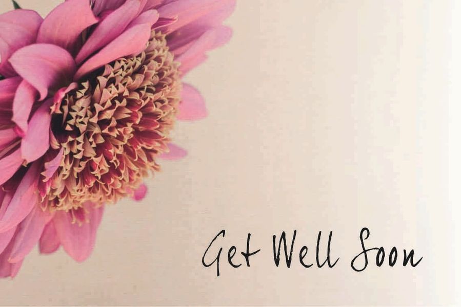 Get Well Soon Small Greeting Card (x50)