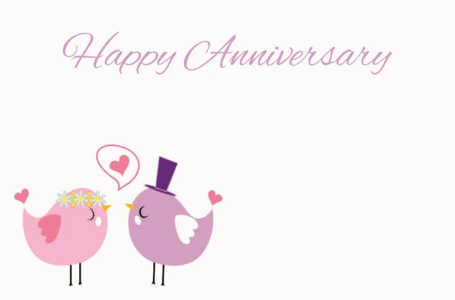 Happy Anniversary Small Greeting Cards (x50)