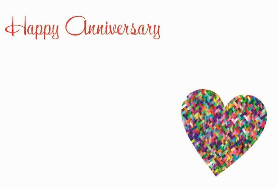 Happy Anniversary Small Greeting Cards (x50)