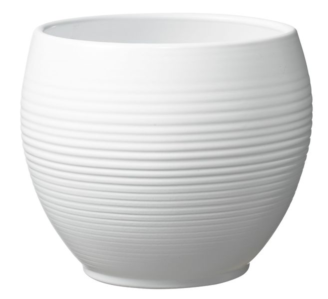 Manacor Pot - Matte White (22 x 18cm)