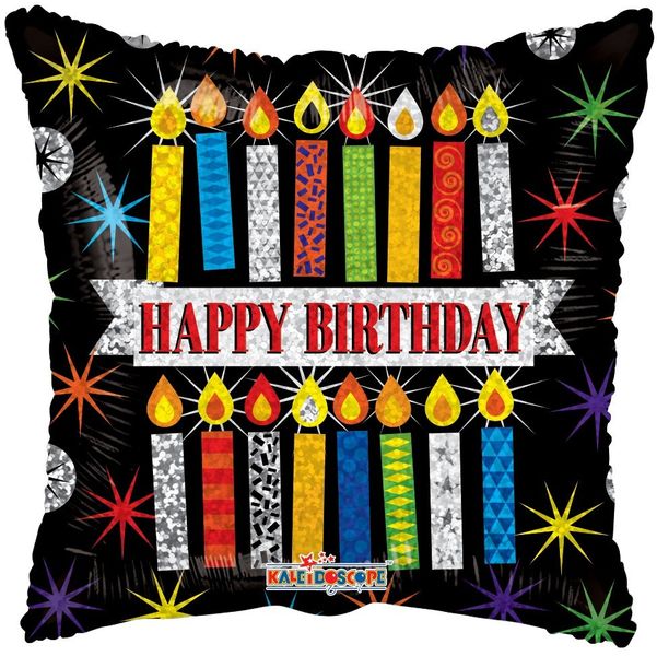 Happy Birthday Candles Balloon (18 inch)