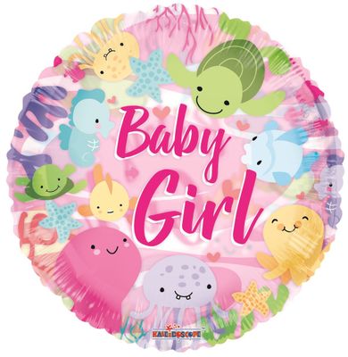 Baby Girl Under the Sea Balloon (18 inch)