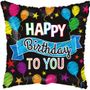 Birthday Balloons and Banner Balloon (18 inch)