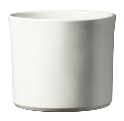 Miami Ceramic Pot - Matte White - (13 x 11cm)