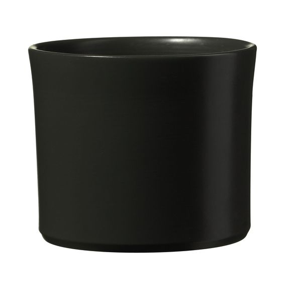 Miami Ceramic Pot - Matte Anthracite - (24 x 21cm)