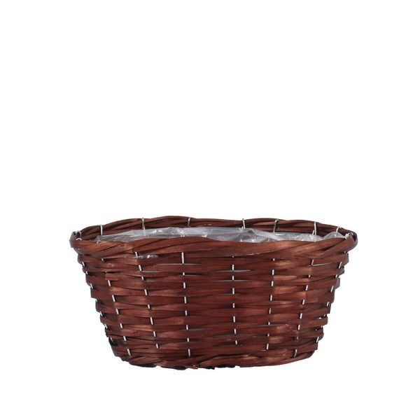 32x18cm Oval Woodhouse Basket - Nut Brown