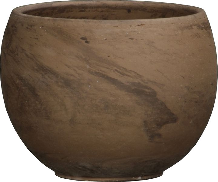 Basalt Terracotta Sphere Pot (25.7 x 19.1cm)