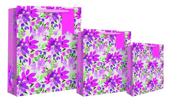 Watercolour floral small gift bag 