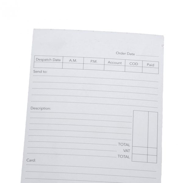 Shop Order Pad (200 sheets)