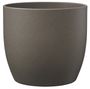 Basel Stone Ceramic Pot Gray Brown Stone Effect 13cm