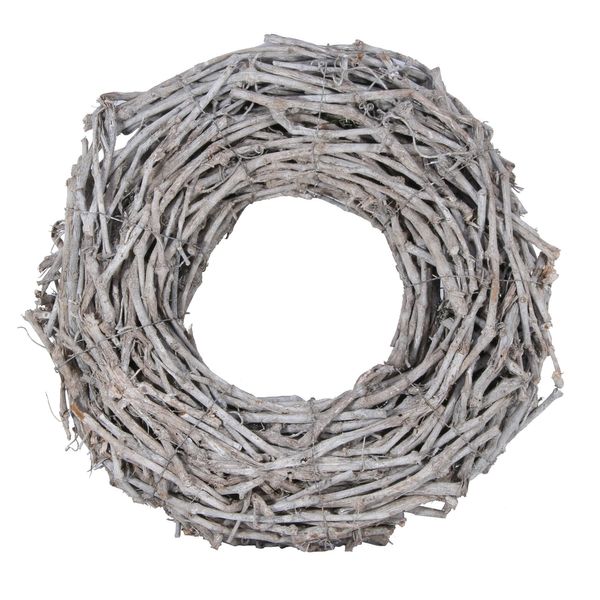 75cm Grapewood Whitewash Wreath (1) 