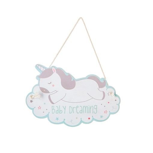 Unicorn Baby Room Hanging Plaque