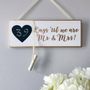 Wedding Chalkboard Countdown Plaque