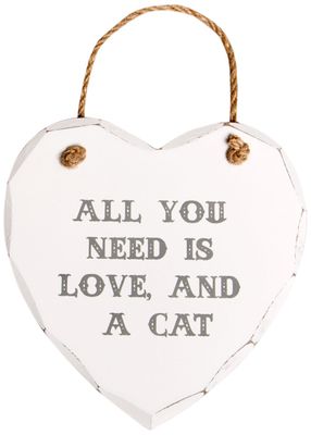 All You need is love and a cat plaque