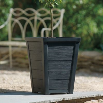 31cm Anthracite Tall Taper Planter