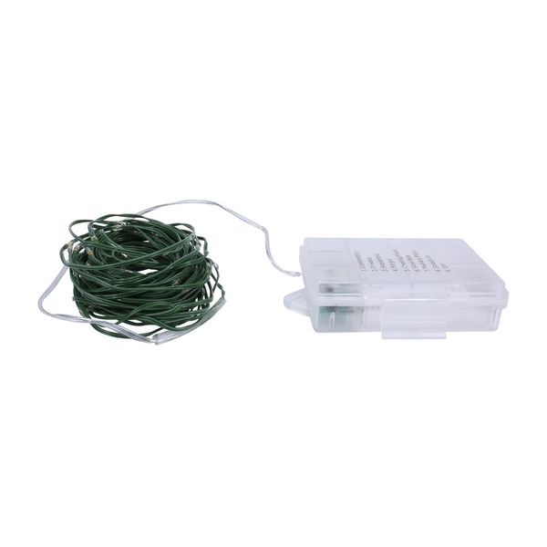 100 LED Lights on Green PVC Wire (Warm White) ( 24/96)