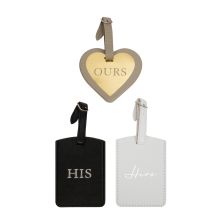 His and Hers Luggage Tags