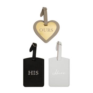 His and Hers Luggage Tags