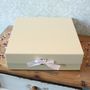 Cream Keepsake Box with Ribbon (30x30x9.2cm) 