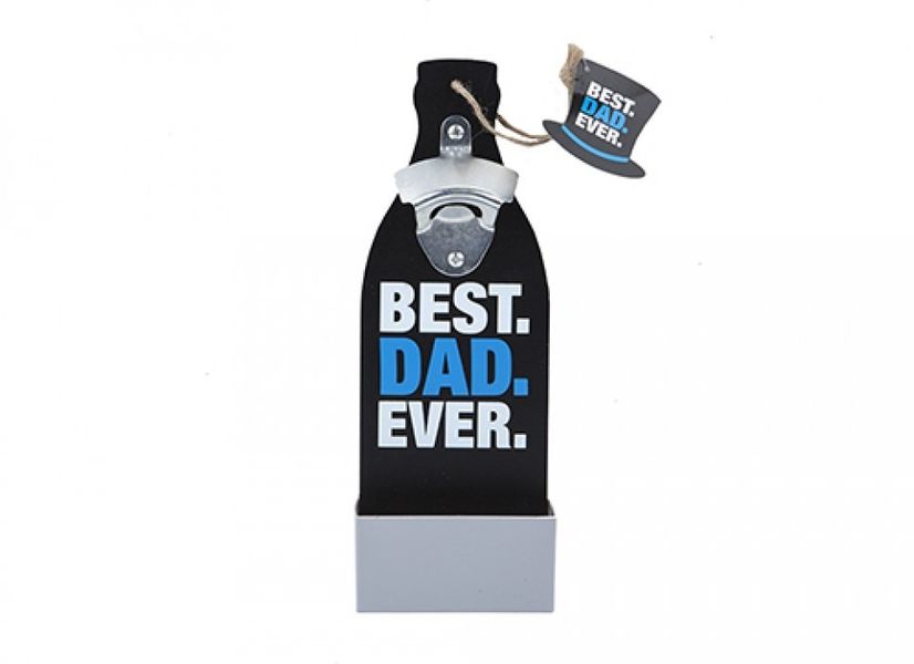  Best Dad Ever Wall Bottle Opener With Hang Tag
