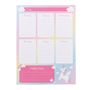 Rainbow Unicorn Weekly Planner Pad