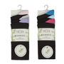 Ladies 3 Pack Plain Bamboo Heel and Toe Socks