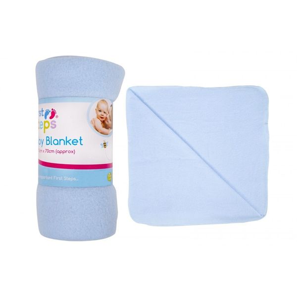 Blue Fleece Baby Blanket (70cm)