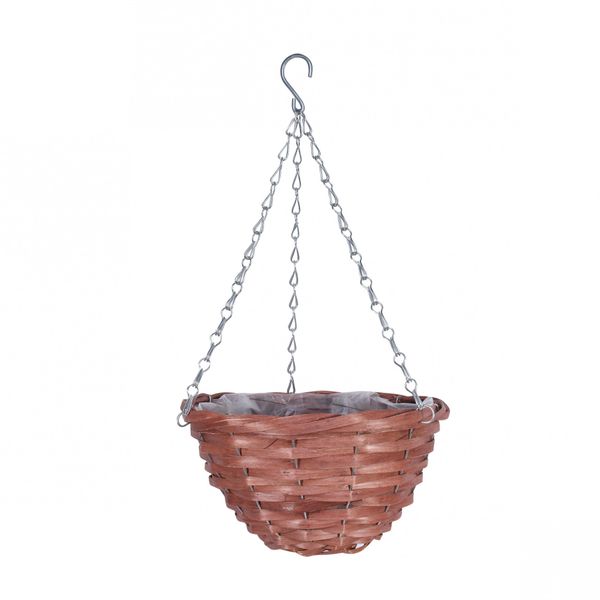 Willow Core Hanging Basket Nut Brown (10inch)