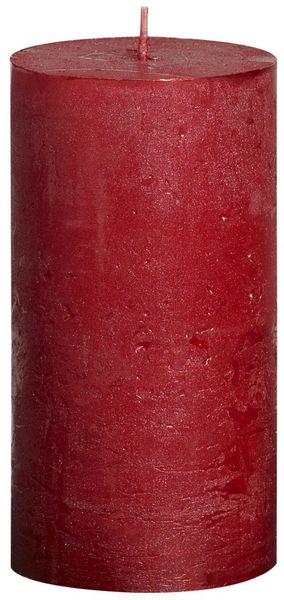 Red Bolsius Rustic Metallic Candle (130mmx68mm) (BT 48 hours)