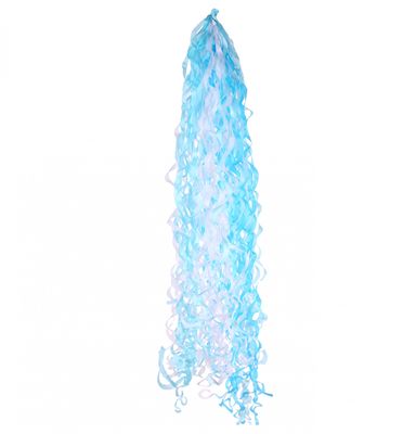 Baby Blue & White Balloon Tassels (For 18 Inch Balloons)