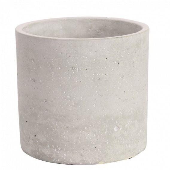 Round Cement Flower Pot 17cm
