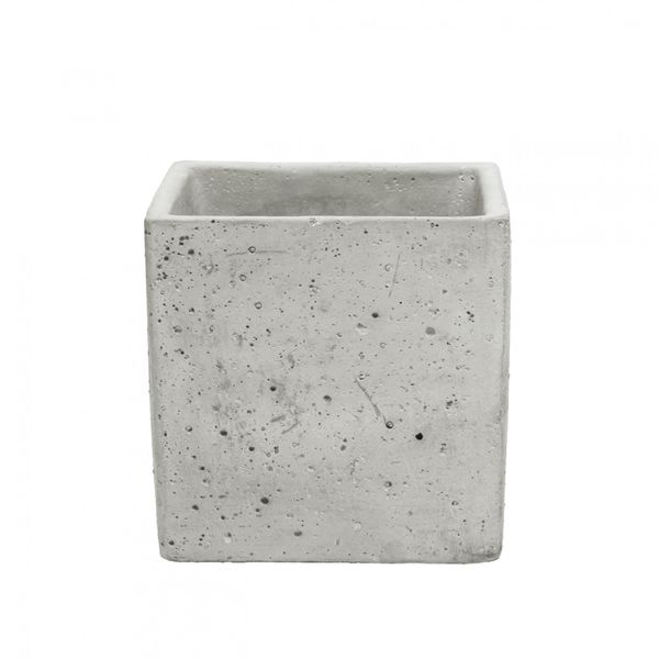 Square Cement Flower Pot (12cm)