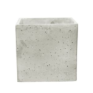 Square Cement Flower Pot (14cm)