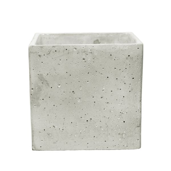 Square Cement Flower Pot (14cm)