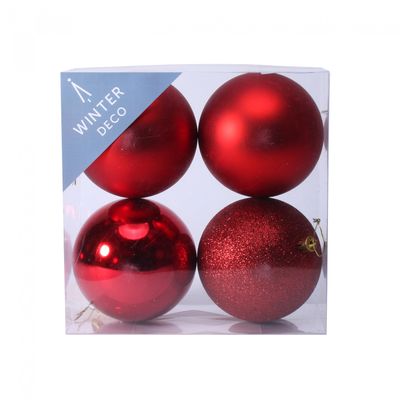 10cm Red Baubles