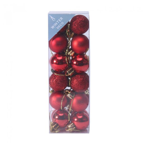 24cm Red Baubles