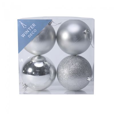 10cm Silver Bauble