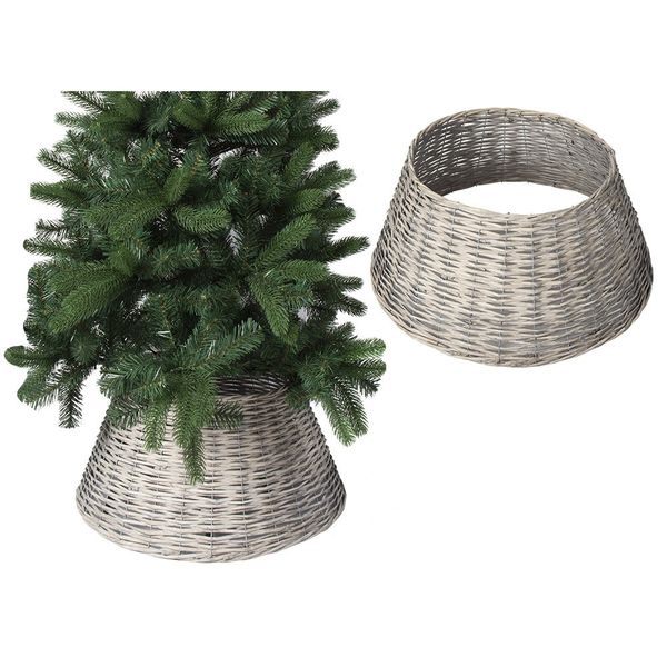 57Cm X 28Cm Willow Tree Skirt  Grey Colour                   