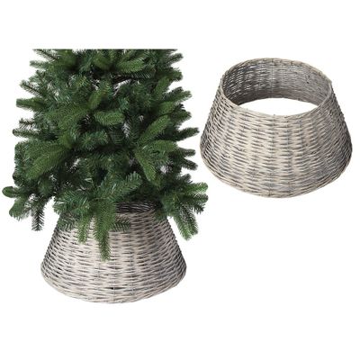 70Cm X 28Cm Willow Tree Skirt  Grey Colour                   