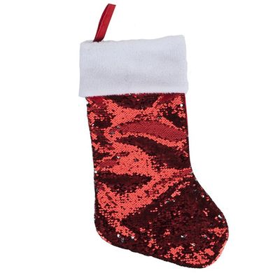 20" Luxury Sequinned Stocking  With Hang Tag                 